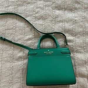 Green Kate Spade crossbody purse